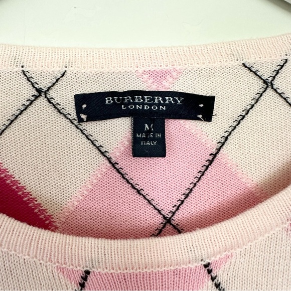 Burberry Argyle Plaid Pink Sweater Mean Girls - Picture 9 of 11